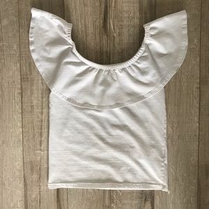 Ruffle Off-the-Shoulder Tee